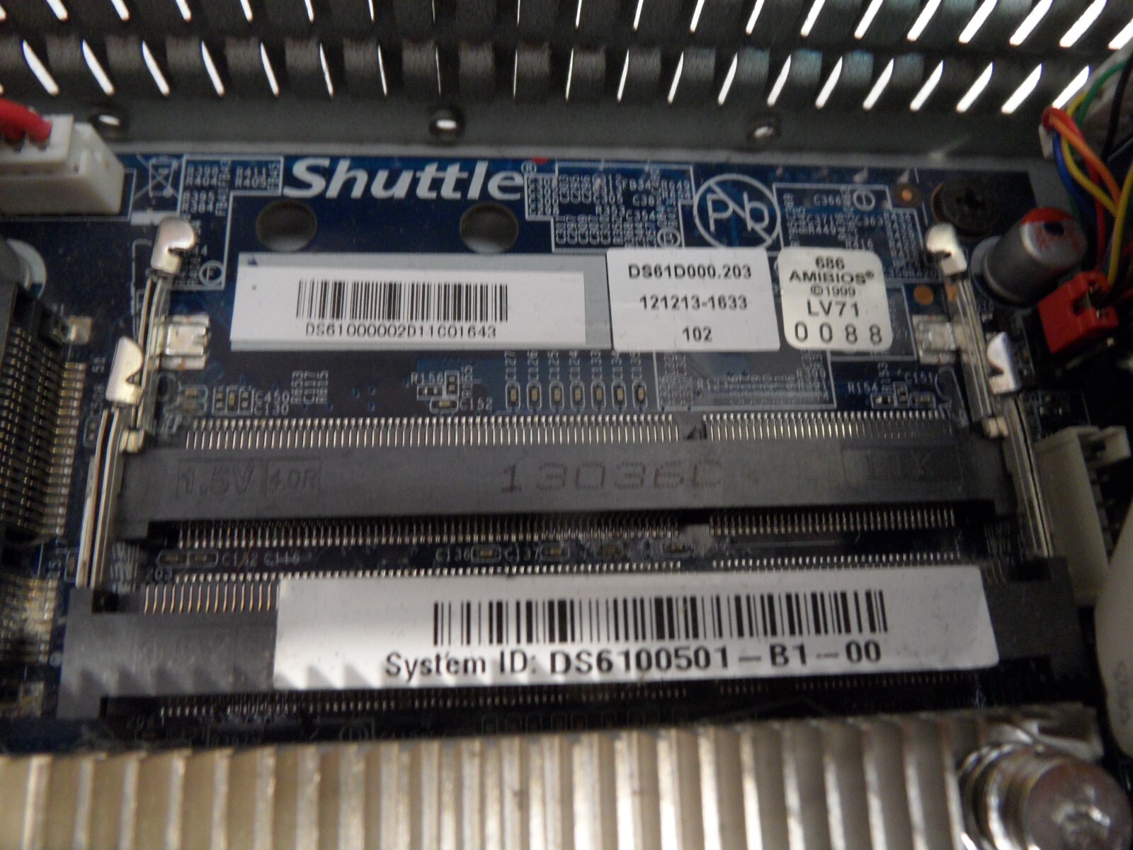 Shuttle XPC DS61 Slim PC - For Parts - 500 GB HD