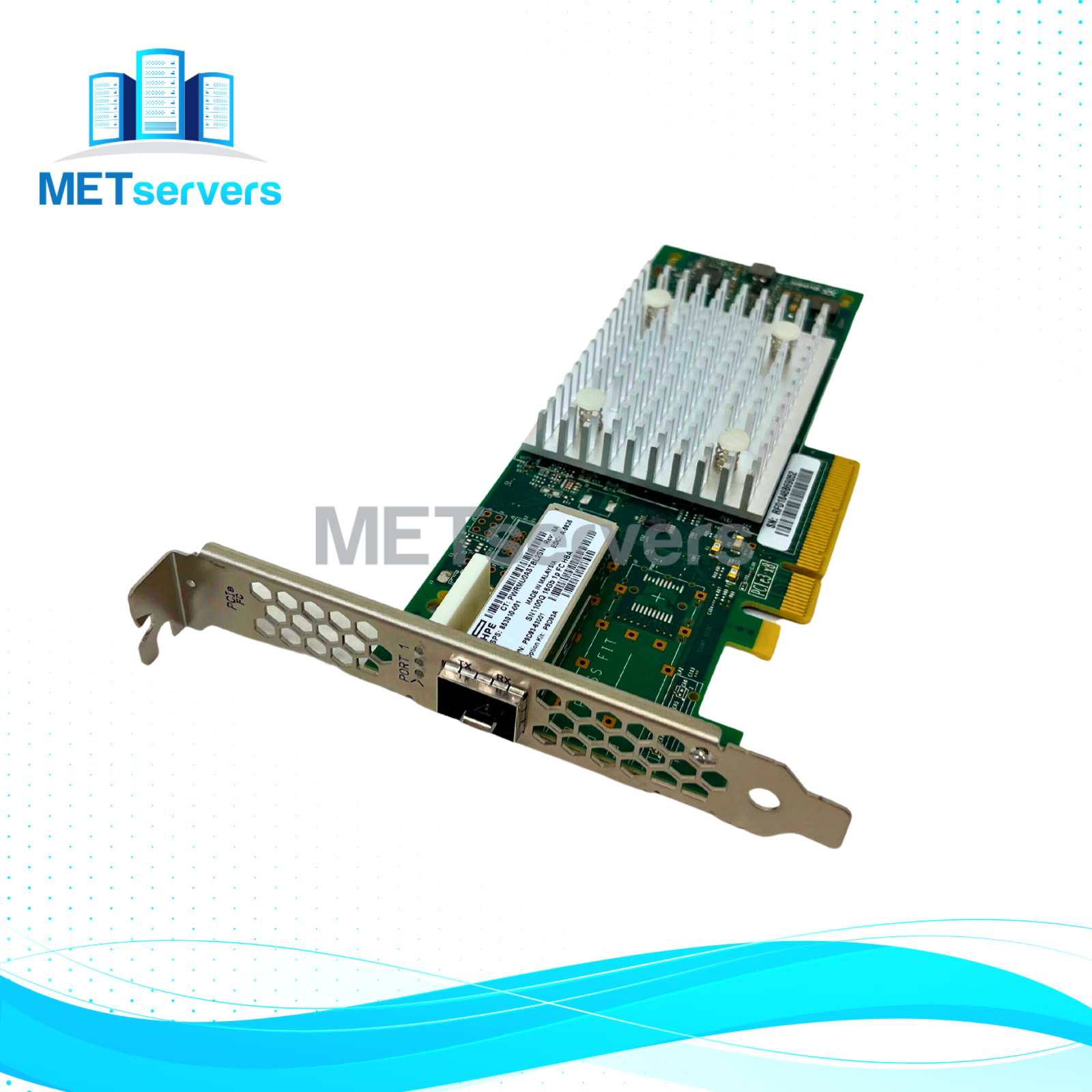 853010-001 HPE StoreFabric SN1100Q 16gb Single Port PCIe 3.0 Fibre Channel HBA 