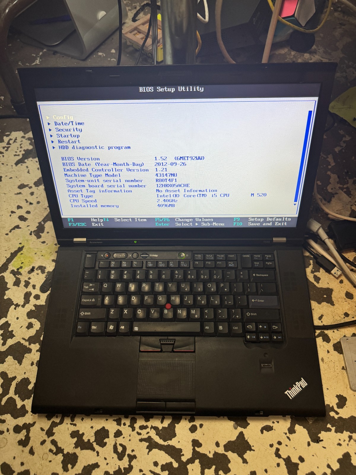 LENOVO THINKPAD T510 Core I5 M520, 4GB RAM Laptop *READ #7921