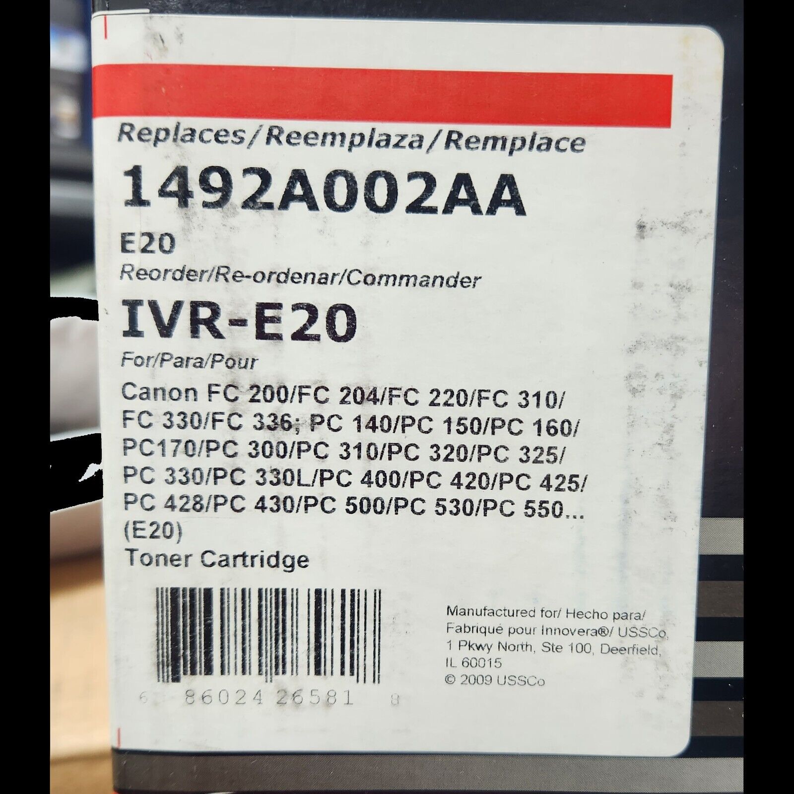 Innovera IVR-E20 Black Toner Cartridge  for Canon E20 1492A002AA