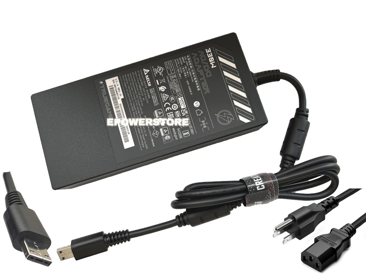 Original 20V 16.5A 330W AC Adapter Charger For MSI VECTOR 16 HX AI A2XWIG-420US