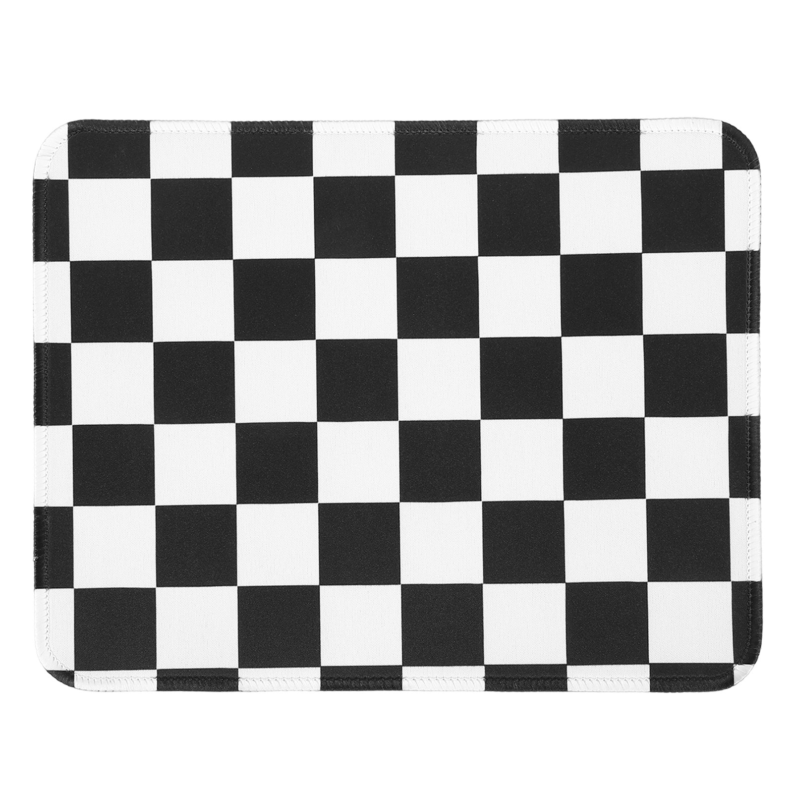 Checkered Mouse Pad Aesthetic Plaid Grid Mousepad 10.2x8.3", Black/White