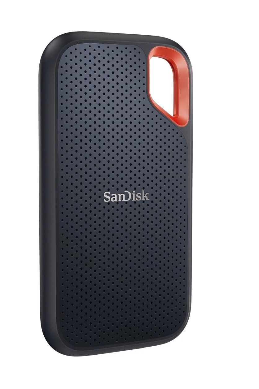 SanDisk Extreme Portable SSD 2TB (SDSSDE61-2T00-AW25)/Compatible w/ USB-C Phones