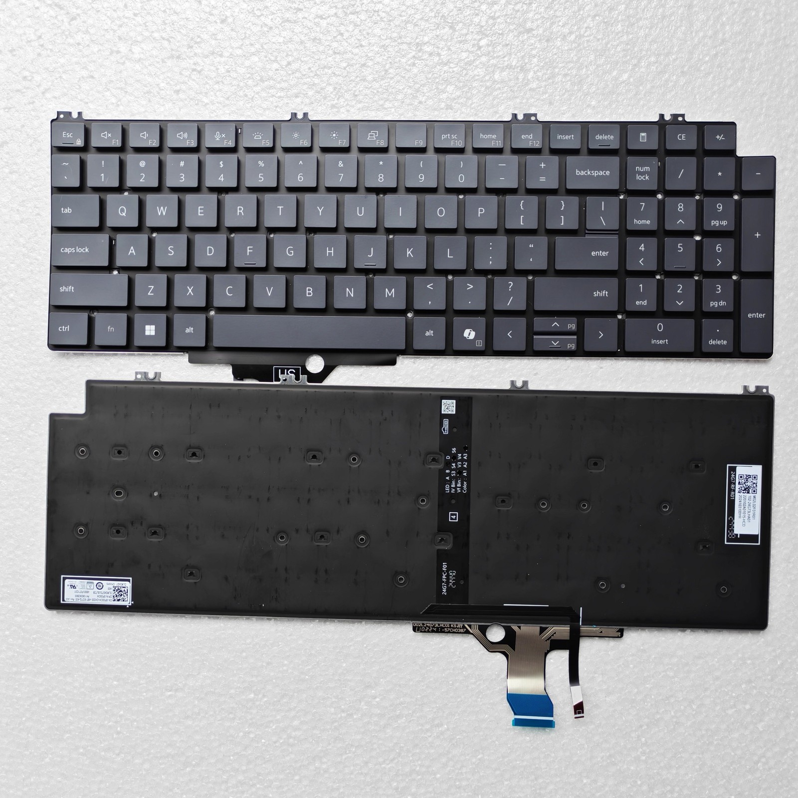 New For Dell Pro Max 16 MC16250 MC16255 16 Plus MB16250 US Keyboard Backlit