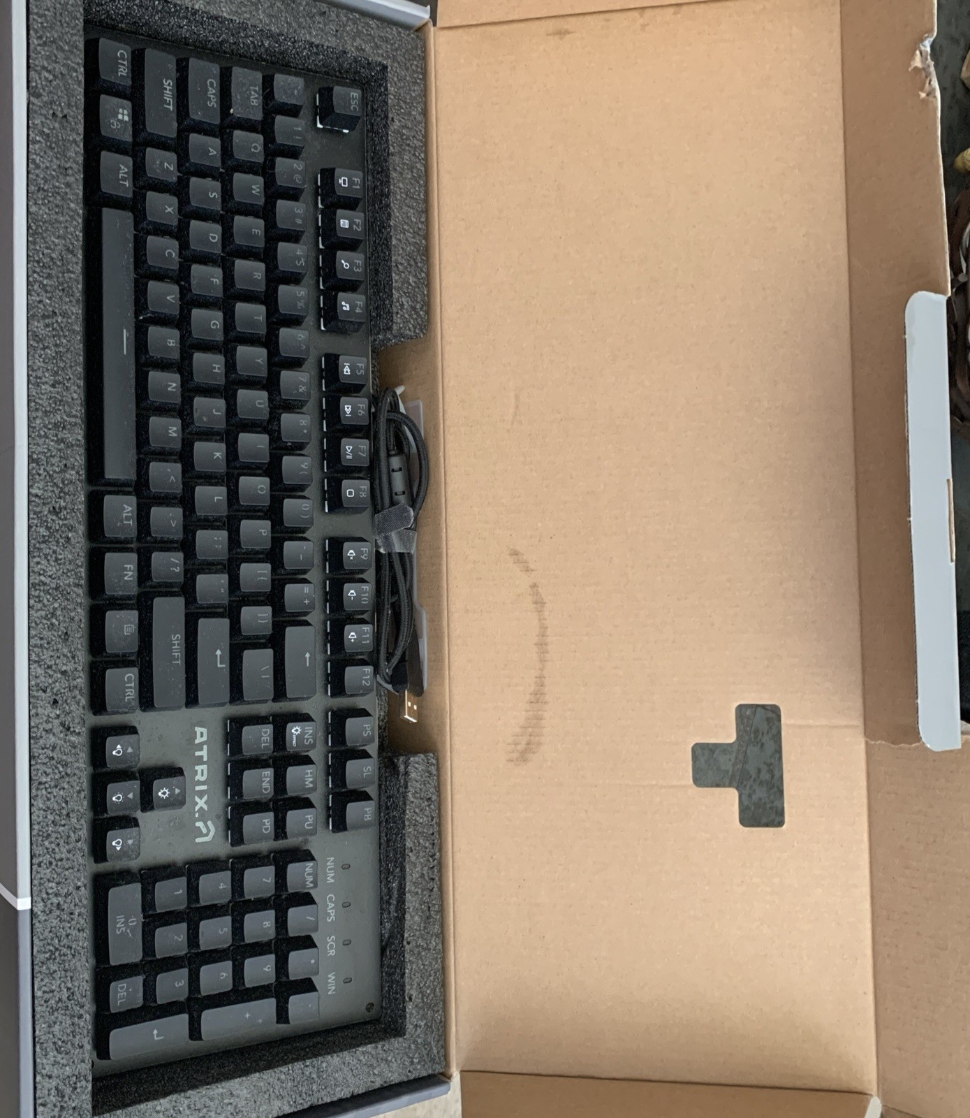 Atrix Mmo Guild Keyboard With Volume Scroll Wheel, Macro & Media keys