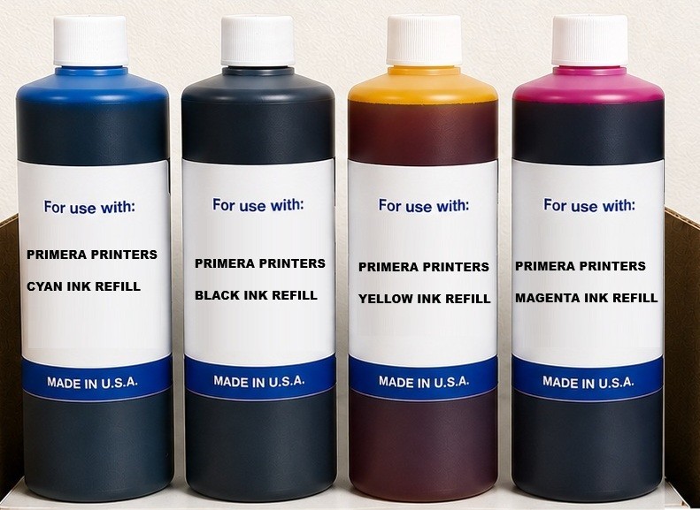 4 x PREMIUM BULK INK REFILL FOR Primera LX910 DYE INK 4,000ML CYMK
