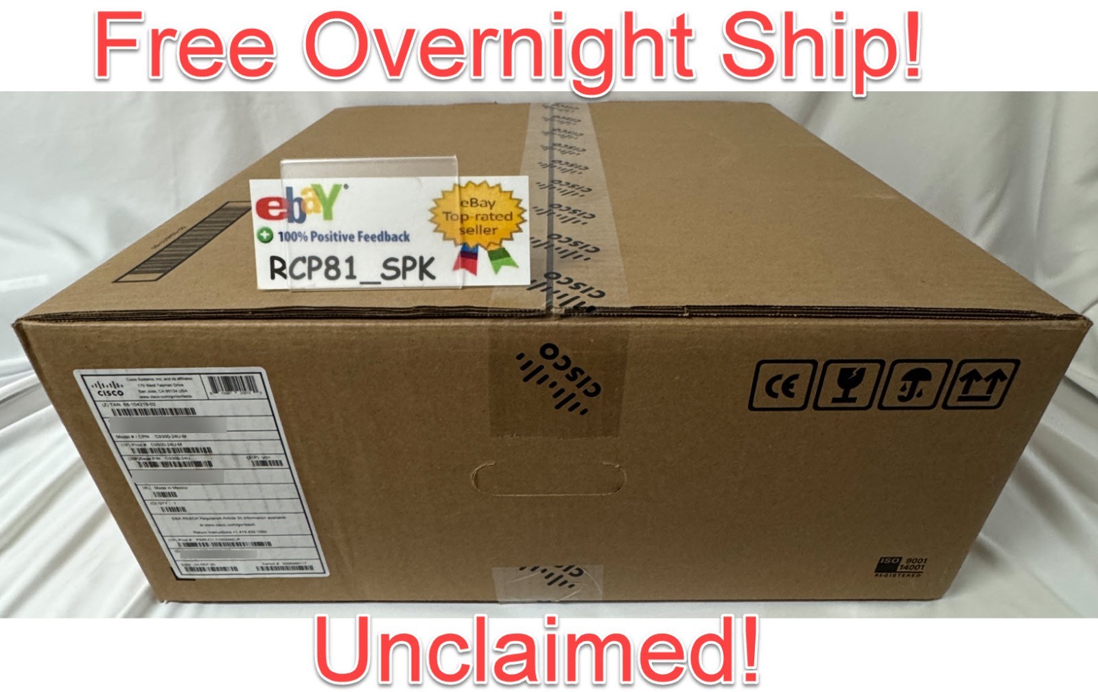 Cisco Meraki C9300-24U-M Catalyst 24 Port UPoE Switch New Sealed Unclaimed