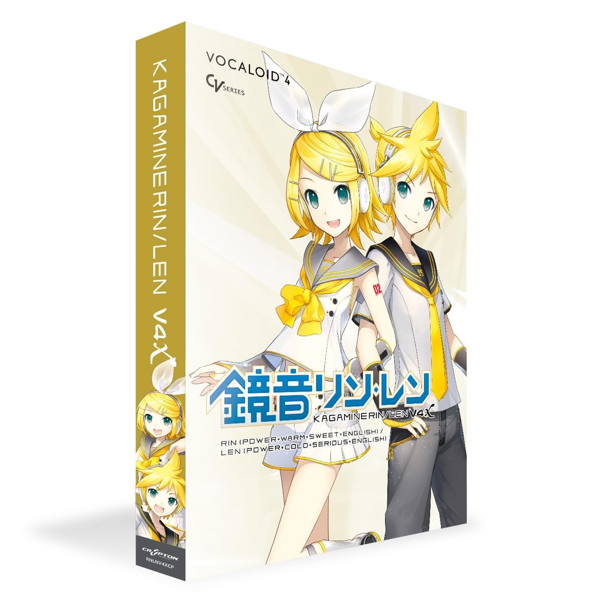 Vocaloid4 CRYPTON KAGAMINE RIN LEN V4X English Bundle DVD Software DTM Japan New