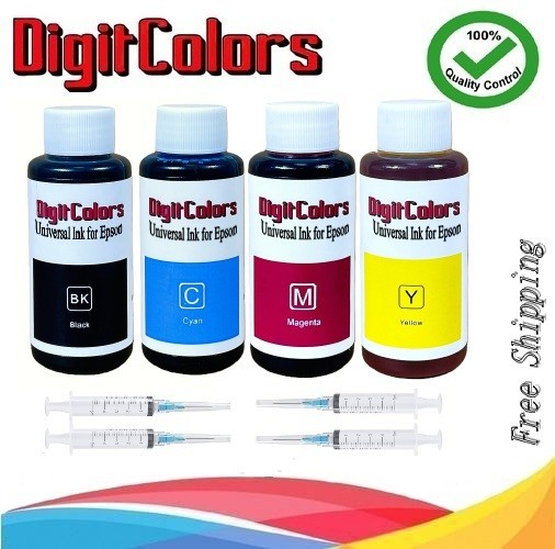4x100ml Refill ink BK,C,M,Y  202 T202 For XP-5100 WF-2860 WF-2850 Refillables