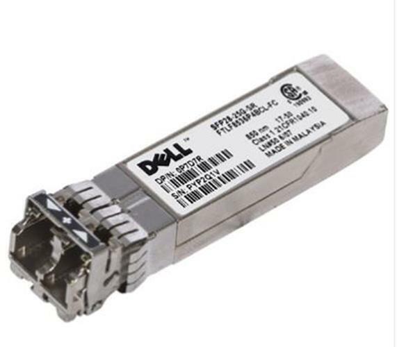 New Dell P7D7R SW Transceiver SFP28-25G-SR 850NM 25GBE FTLF8536P4BCL-FC