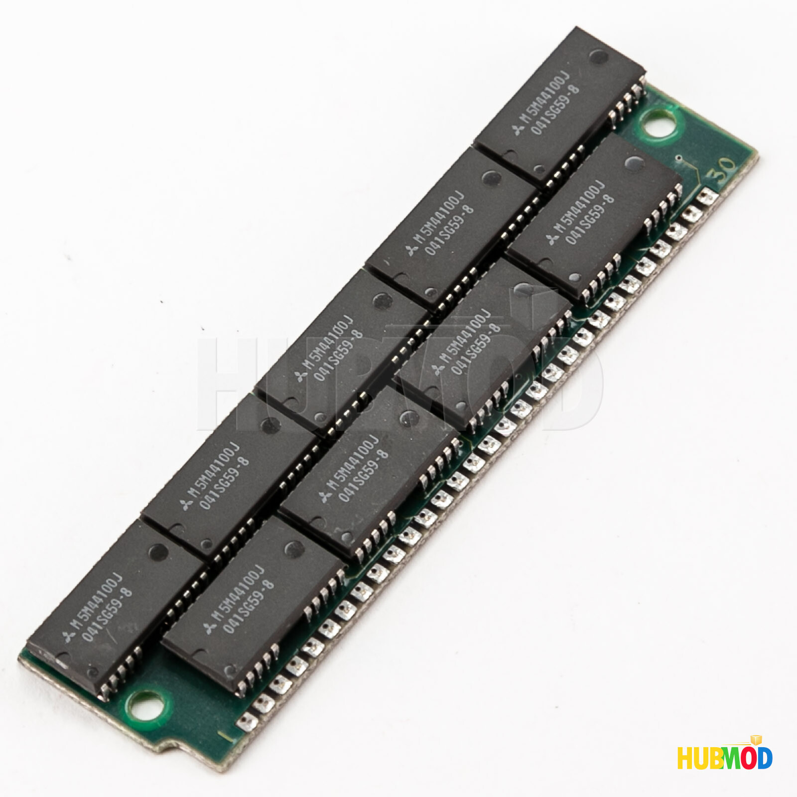 Mitsubishi MH4M09A0J-8 4MB Simm 30-Pin 4mx9 80ns FPM Parity RAM Memory