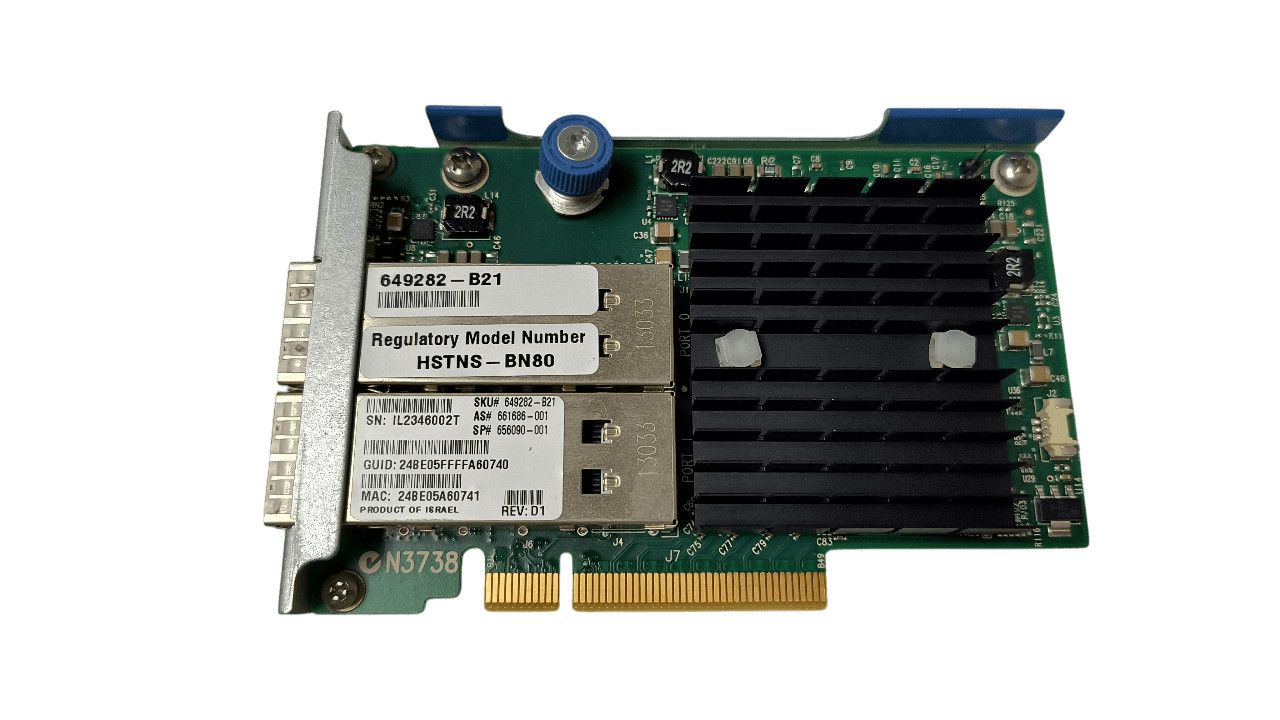 544FLR-QSFP HP Infiniband FDR/Ethernet 10Gb/40Gb 2-port Adapter 649282-B21