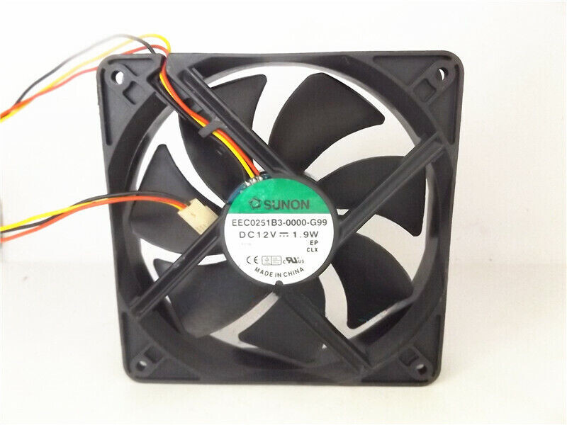 1PC SUNON  Cooling Fan 12V 1.9W 12cm 3-wire EEC0251B3-0000-G99