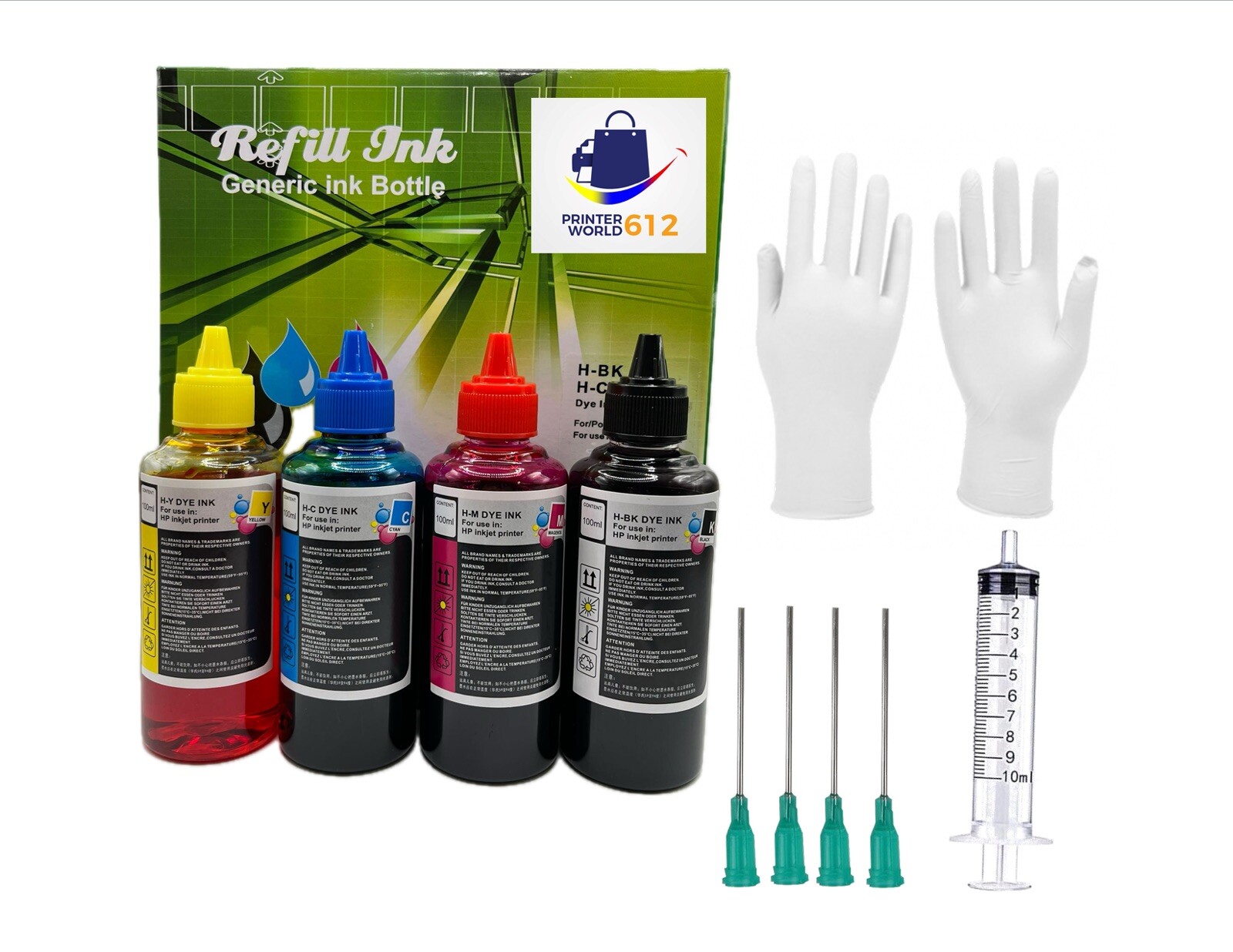 400ML Ink for HP Printer Ink Refill Kit HP 60 61 62 63 64 65 67 910 950 951 NEW