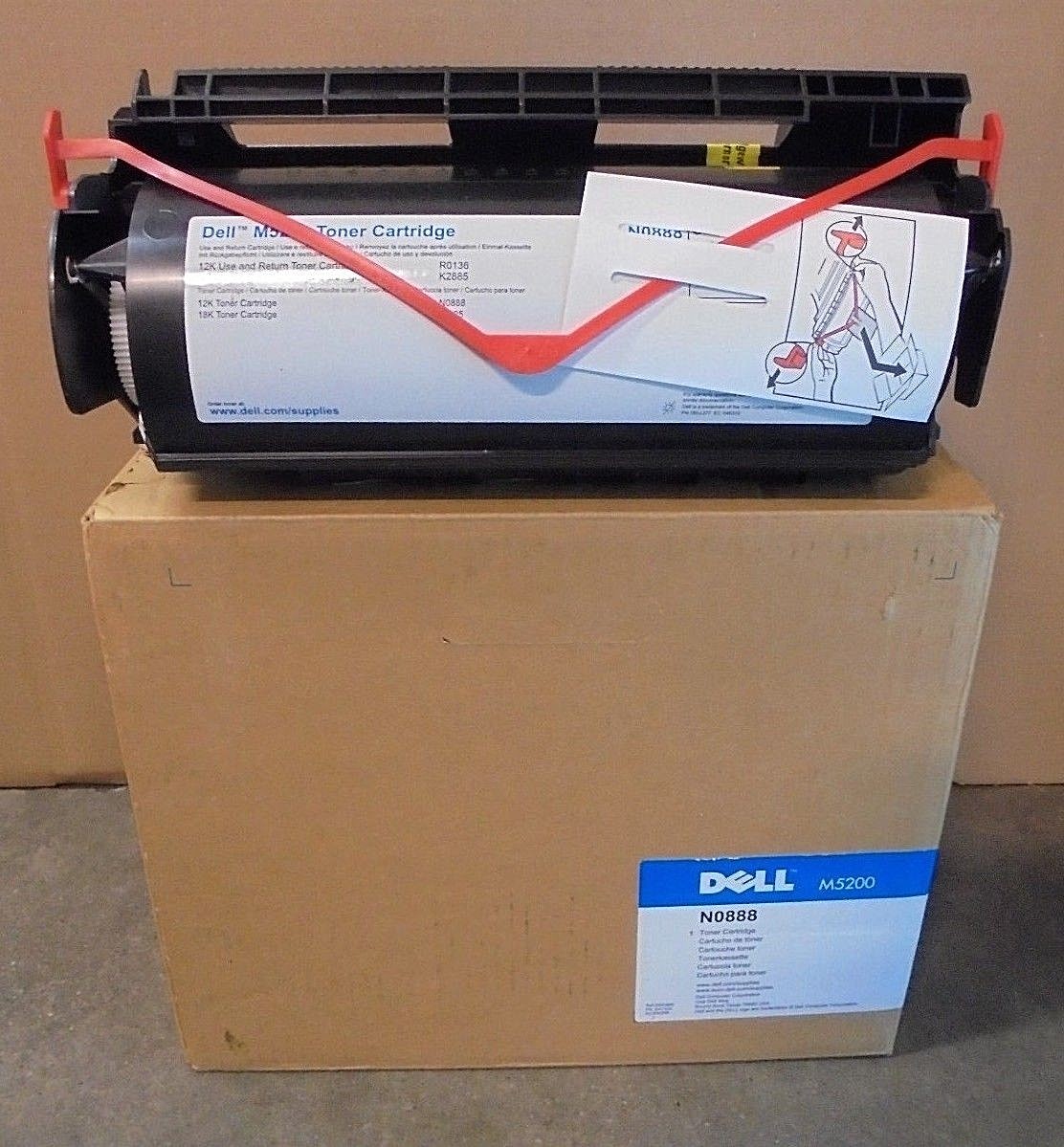 DELL N0888 595-10000 595-10001 R0136 D1851 D1853 Toner for M5200 NEW