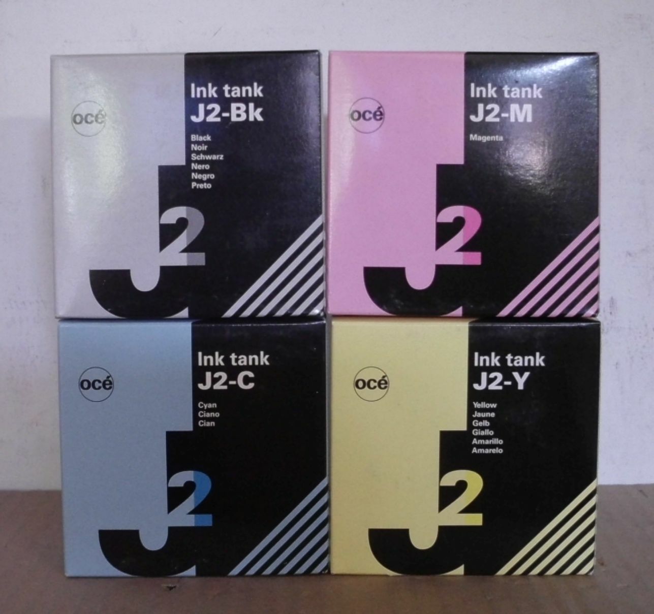 OCE J2 bk c m y Set of 4 Ink for 5150 5250 29953813 29953814 29953815 29953816