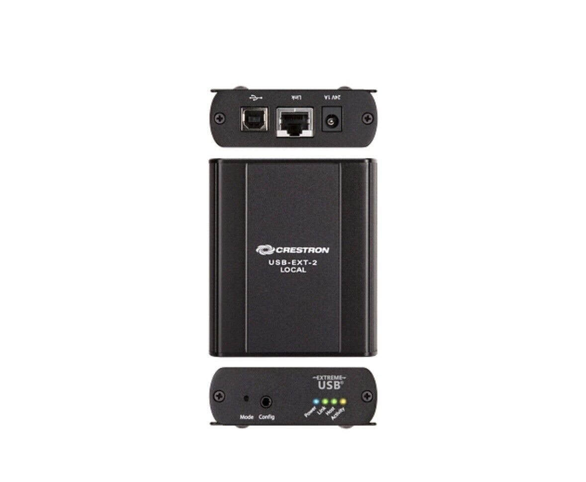 PAIR Crestron USB‑EXT‑2‑LOCAL and USB‑EXT‑2‑REMOTE Extender New 