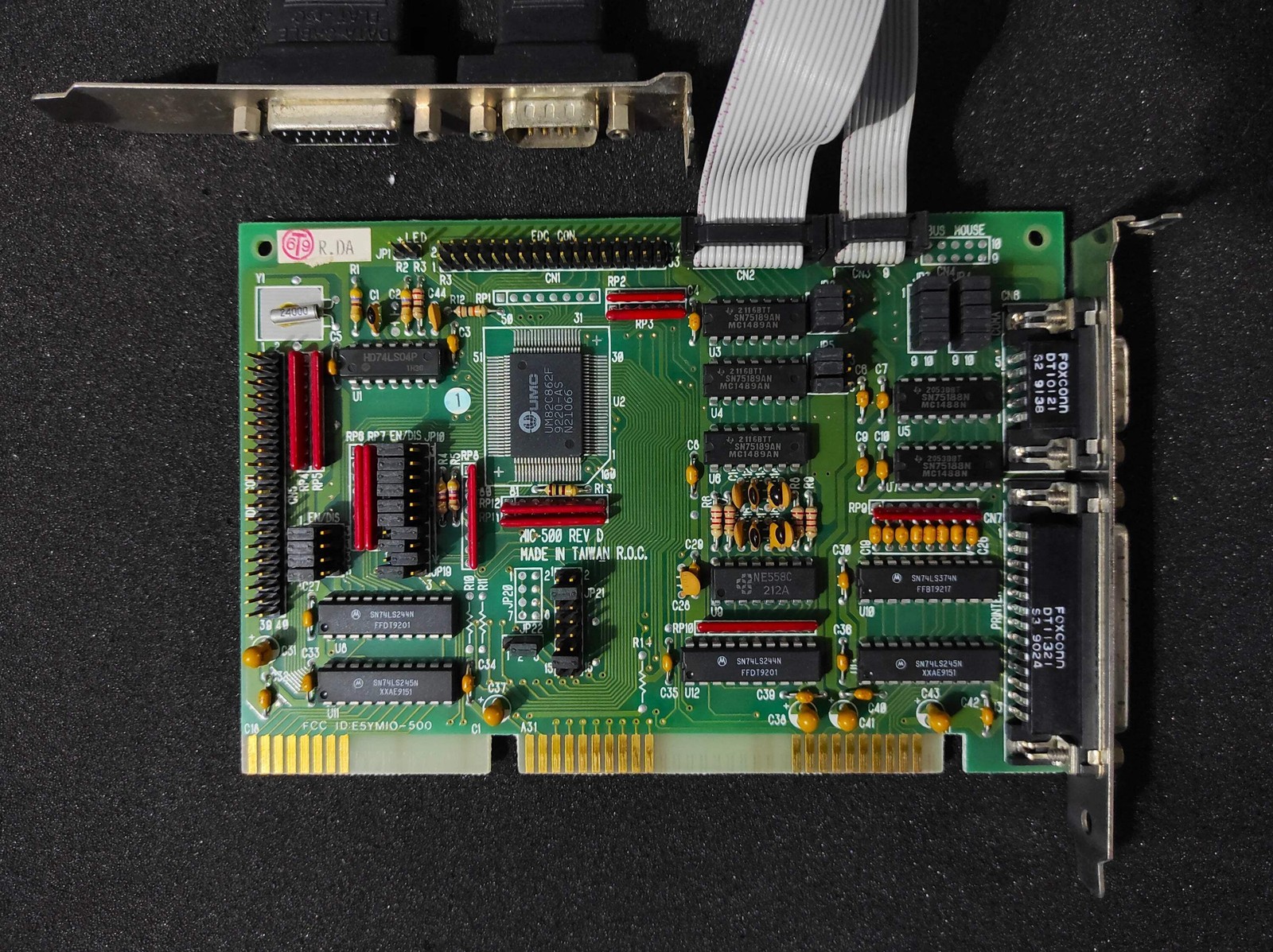 DFI MIO-500 Floppy IDE Serial Parallel Game 16-bit ISA Multi I/O Controller Card