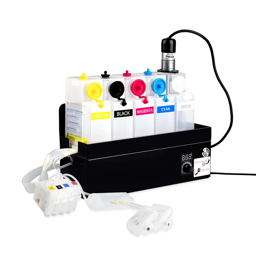 5 Color Dtf White Ink CISS For Epson L1800 L800 L805 1390 1400 1410 Printer