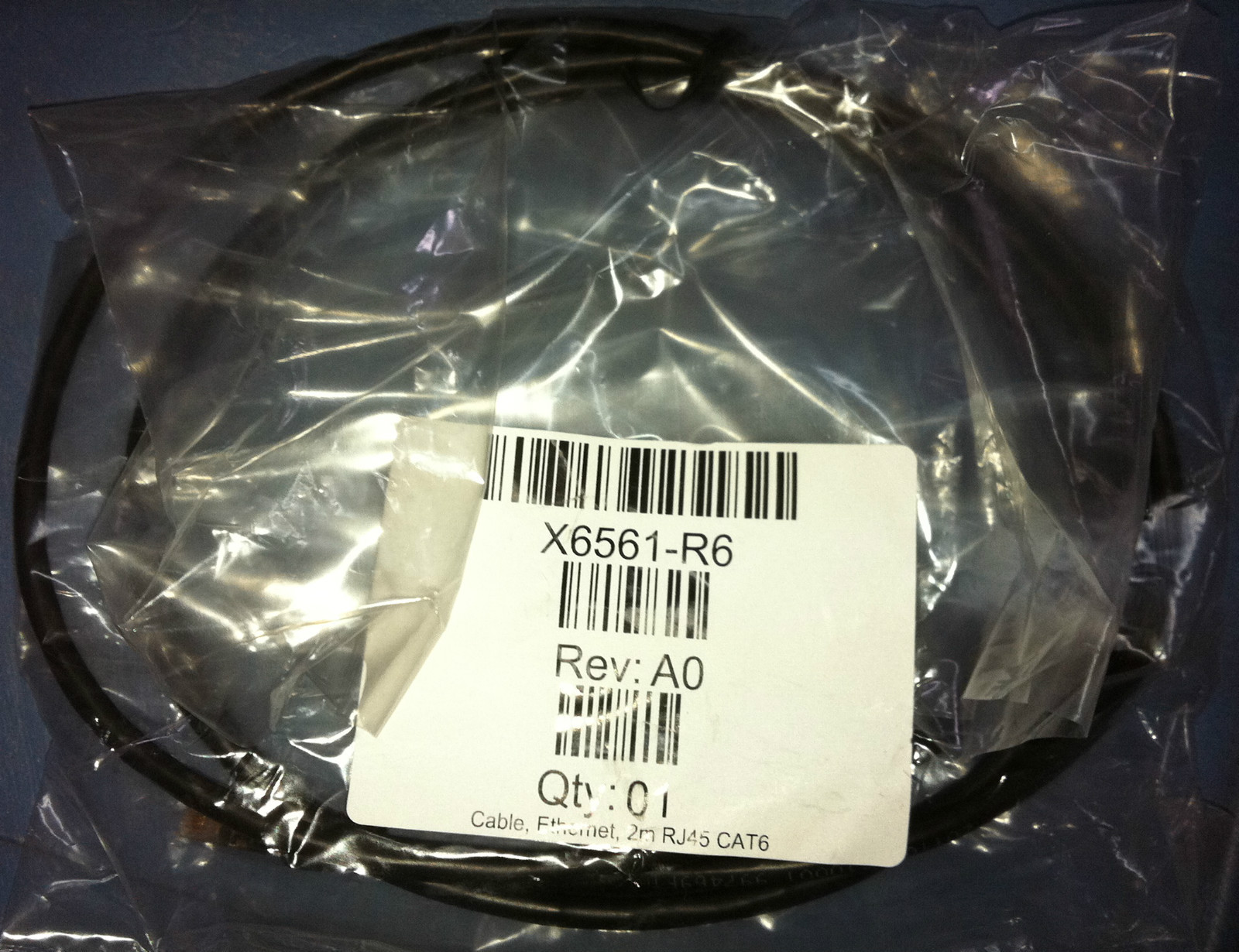 6x NetApp X6561-R6 Ethernet 2M Cable CAT6, P/N: 112-00195 - New 