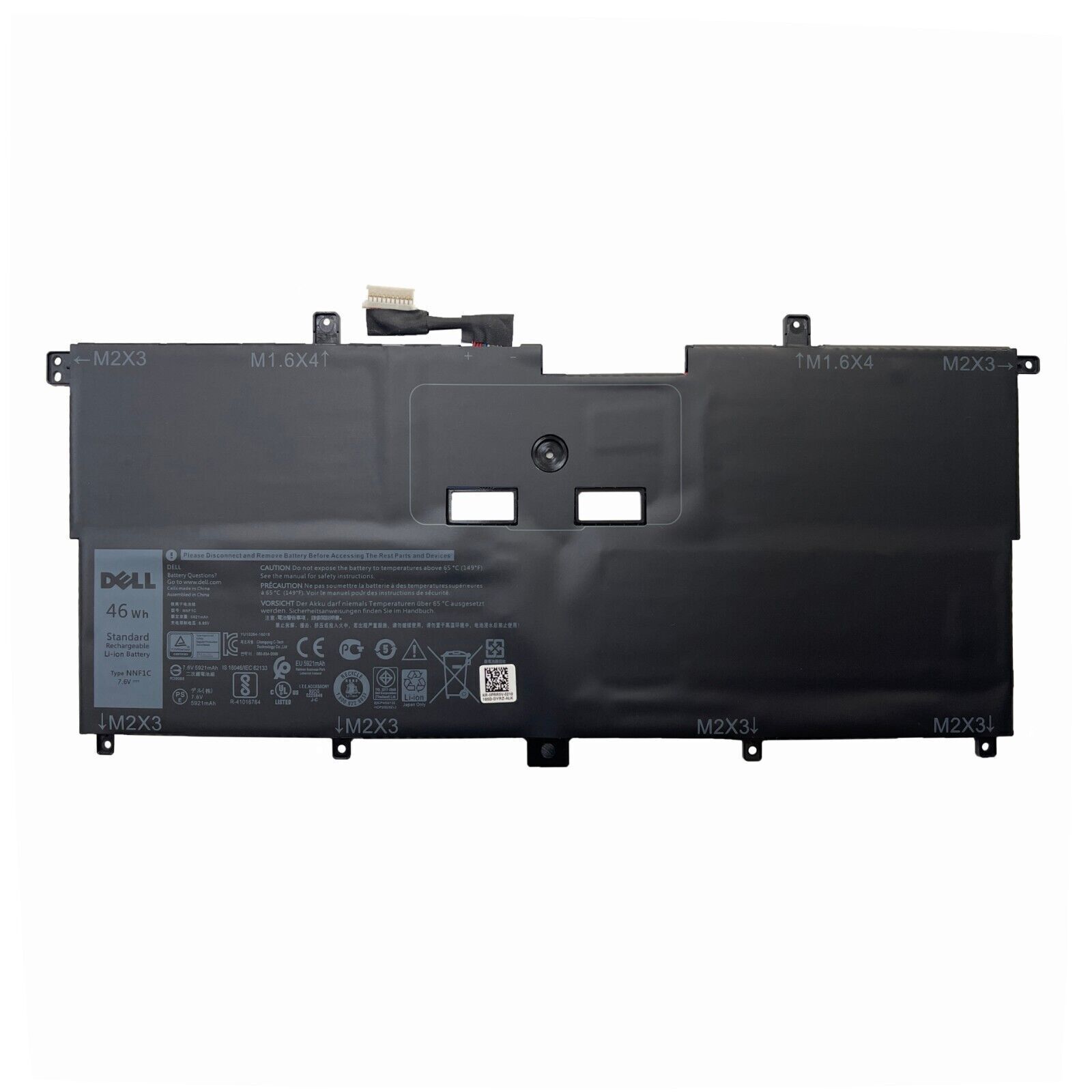 Genuine 46Wh 7.6V NNF1C HMPFH Battery For Dell XPS 13 9365 XPS 13 2 in 1 2017
