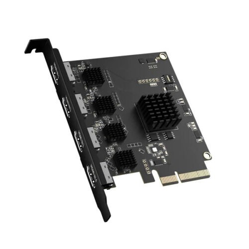 Acasis 4 HDMI Input PCIe Capture Card 4 Channel 1080P 60FPS Video Recorder