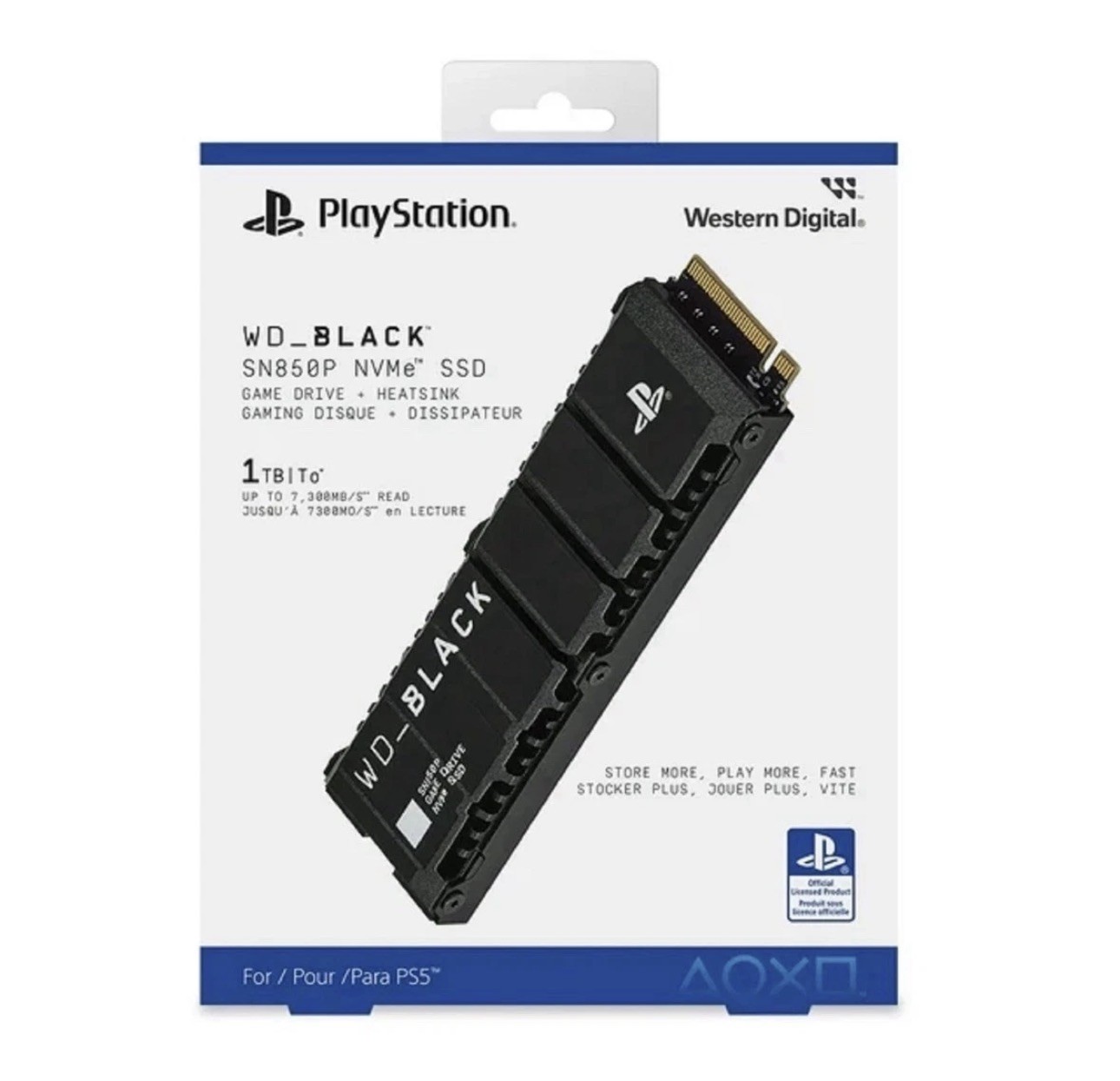 NEW SEALED Western Digital WD BLACK SN850 1TB NVMe SSD with Heatsink for PS5 NEW