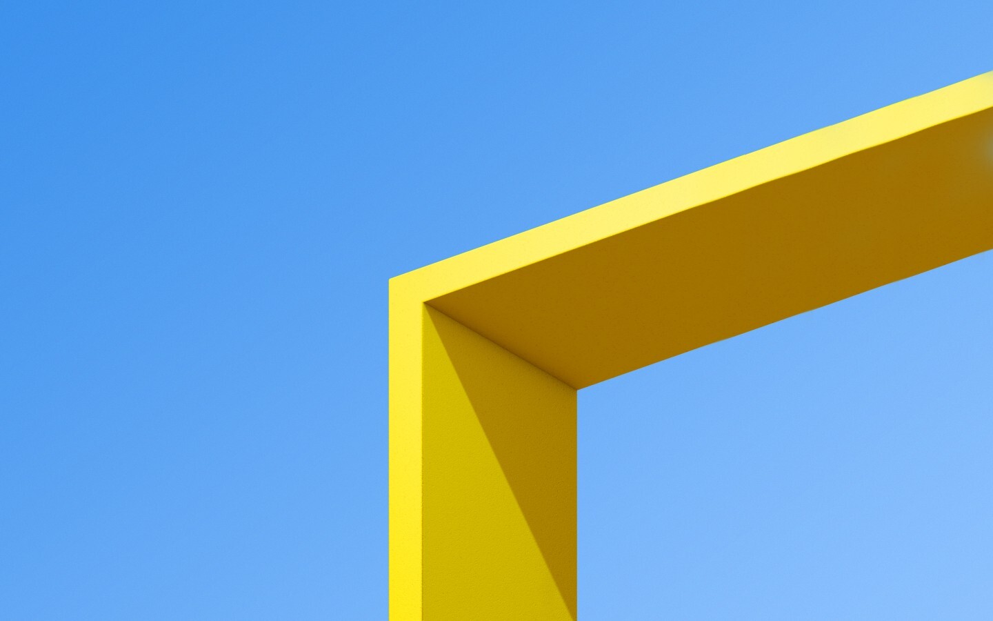 Landscape colorful yellow blue architecture abstract 3d Custom Gaming Mat Desk