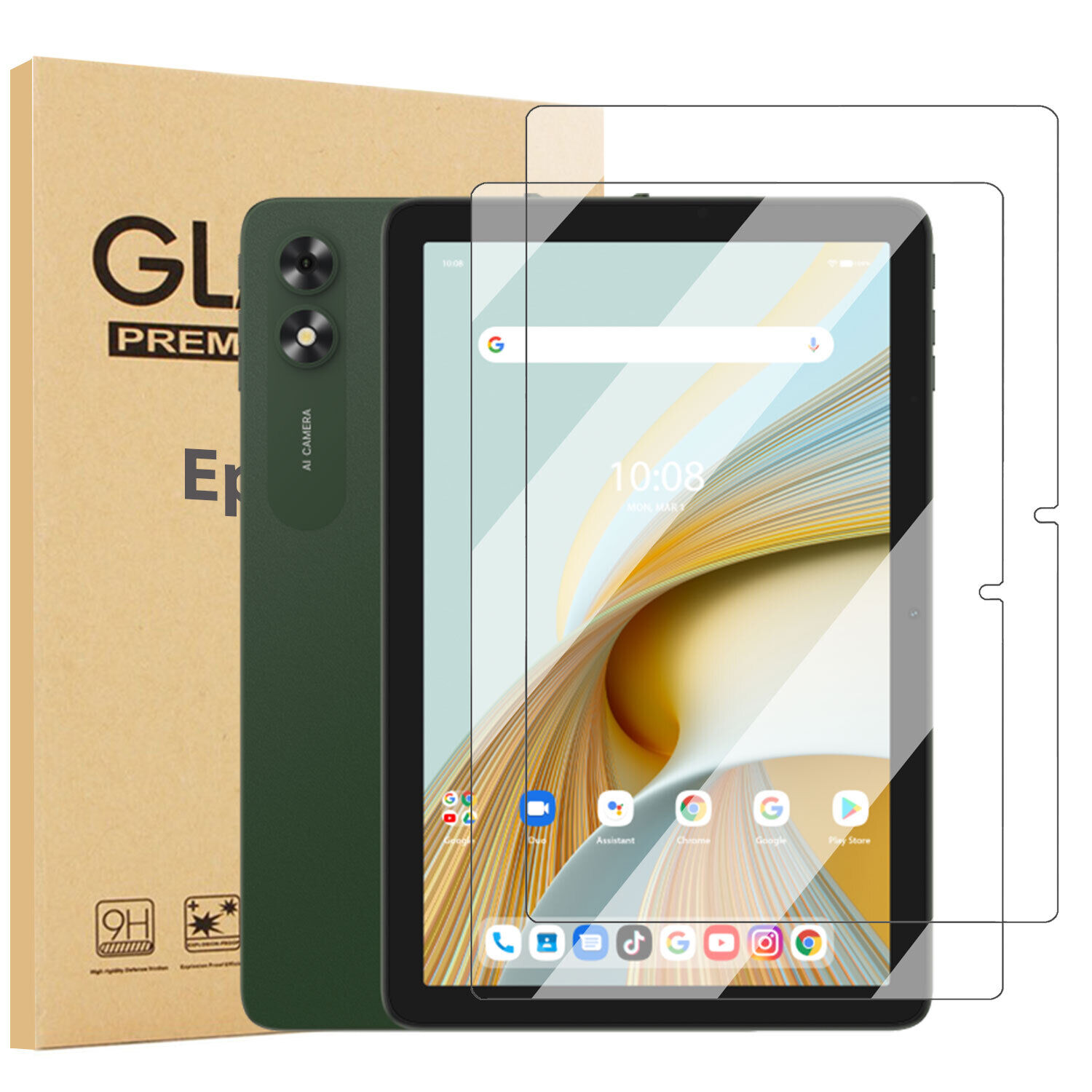Vortex ZTAB10 Screen Protector Tempered Glass Cover for Z TAB  10 Inch Tablet