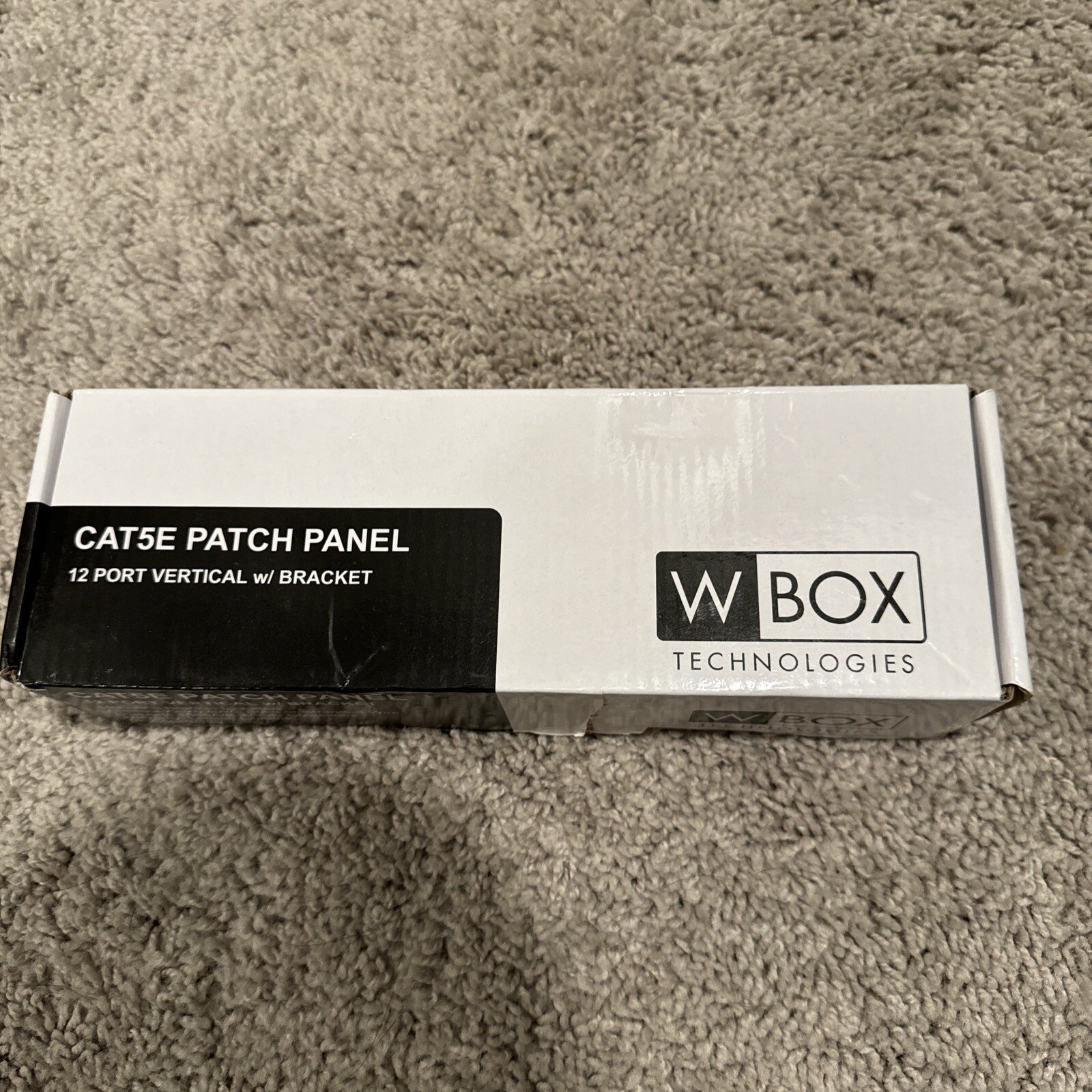 WBOX 0E-C5EPP12V Cat 5E Patch Panel 12 Port Vertical Mount W/ Bracket SHIPS FREE