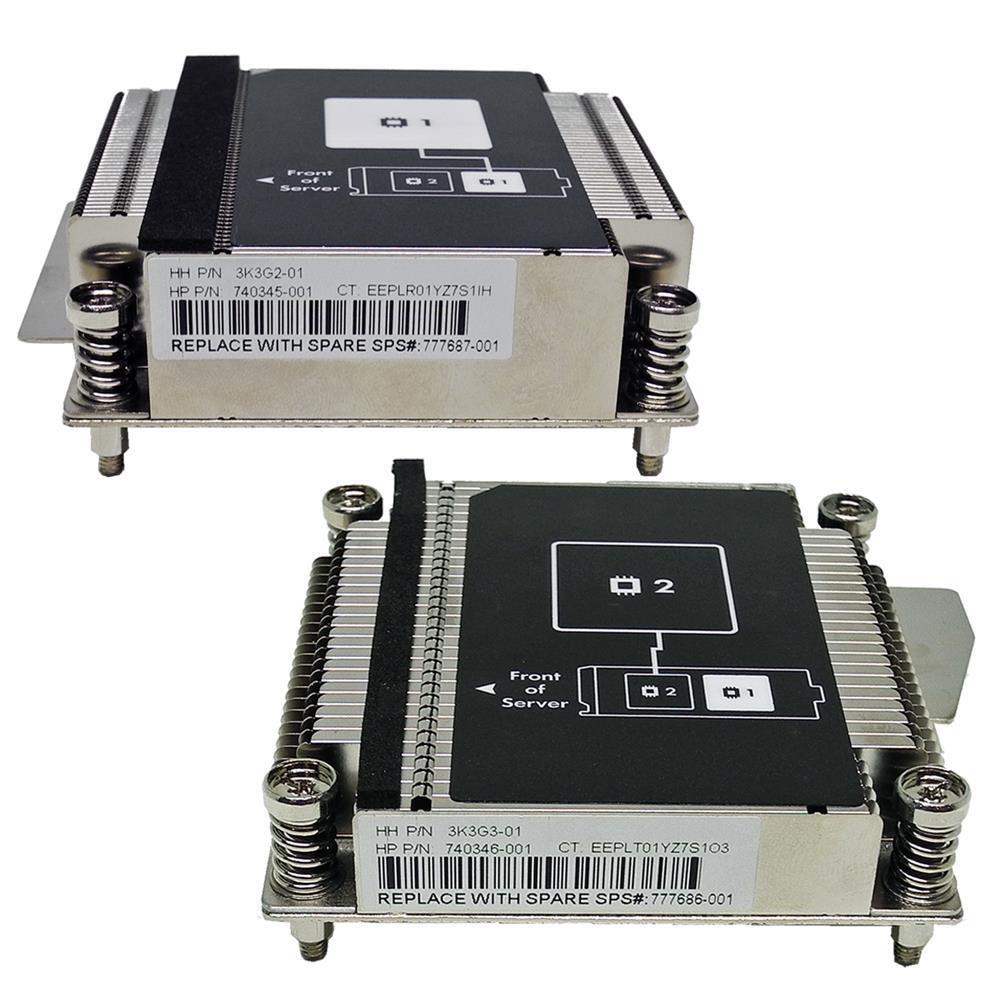 HP ProLiant BL460c Gen9 CPU Heatsink Cooler CPU1 777687-001 + CPU2 777686-001