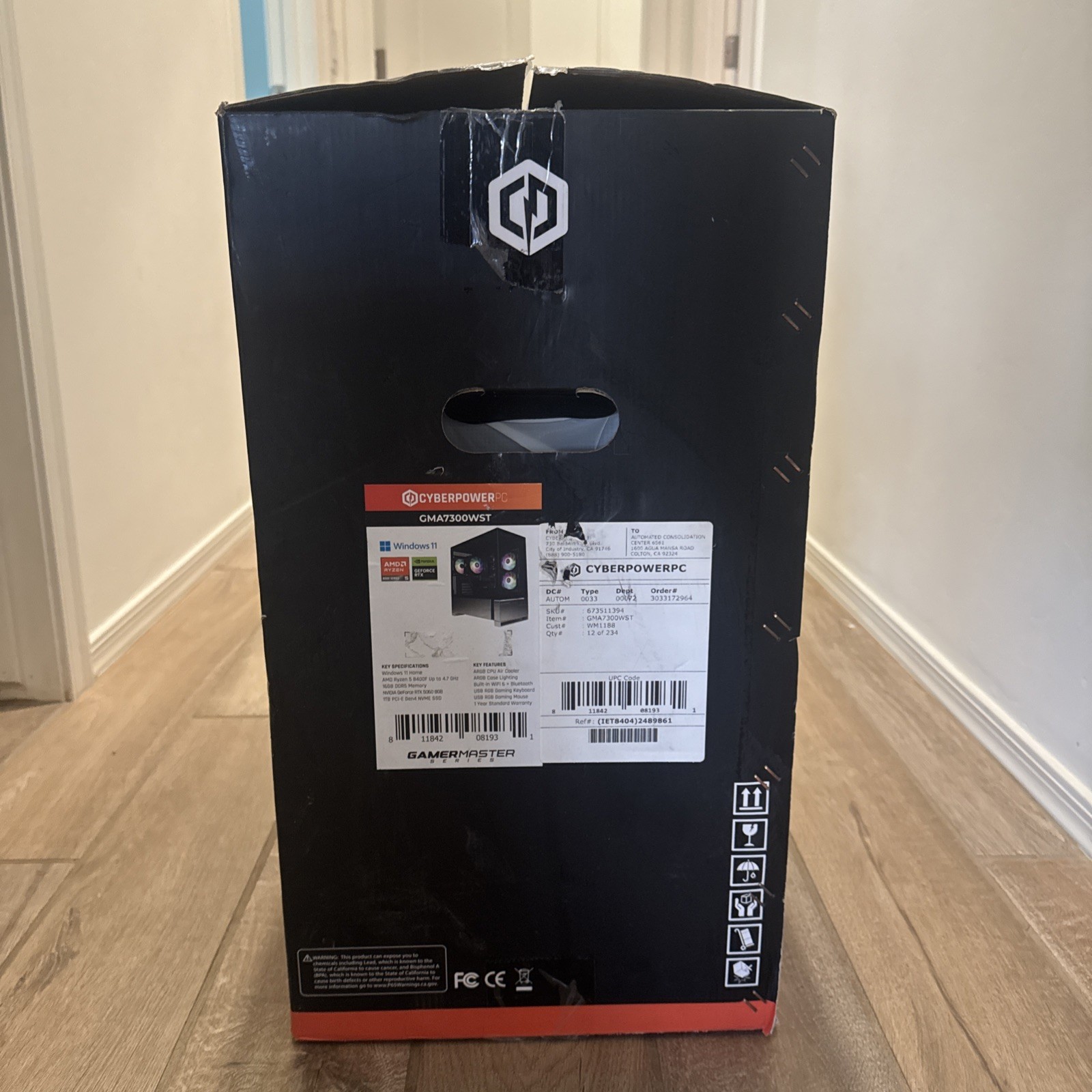 CyberPowerPC Ryzen 5 8400F 16GB RAM RTX 5060 1TB NVMe - Open Box