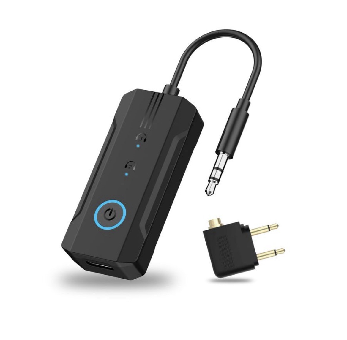 2026 Bluetooth 6.0 Transmitter Receiver, 2-in-1 Airplane Travel Adapter for 2