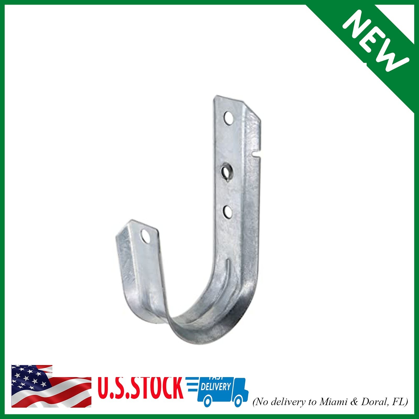 25 Pack Cable Support J Hook, 2" Heavy Duty Metal Wire Cable Support J-Hook Hang