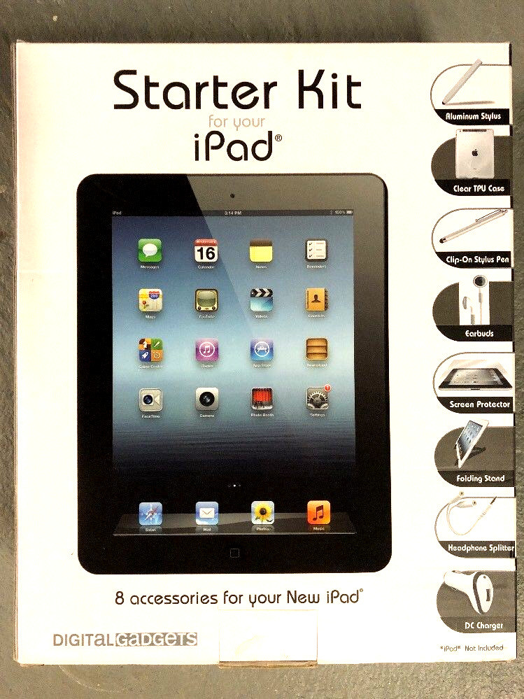 Digital Gadgets, Starter Kit for iPad, (DGIPA3BD-EV), New