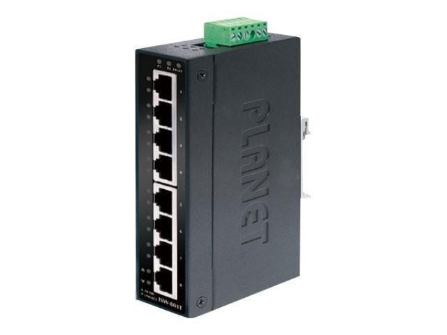 Planet Industrial Fast Ethernet Switch ISW-801T Network Switch Copper Wire Network