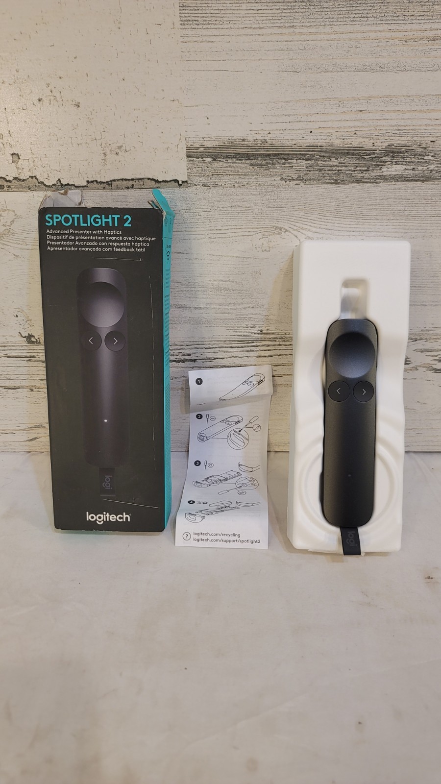 Genuine Logitech Spotlight 2 Advanced Presenter with Haptics (910-007668) 