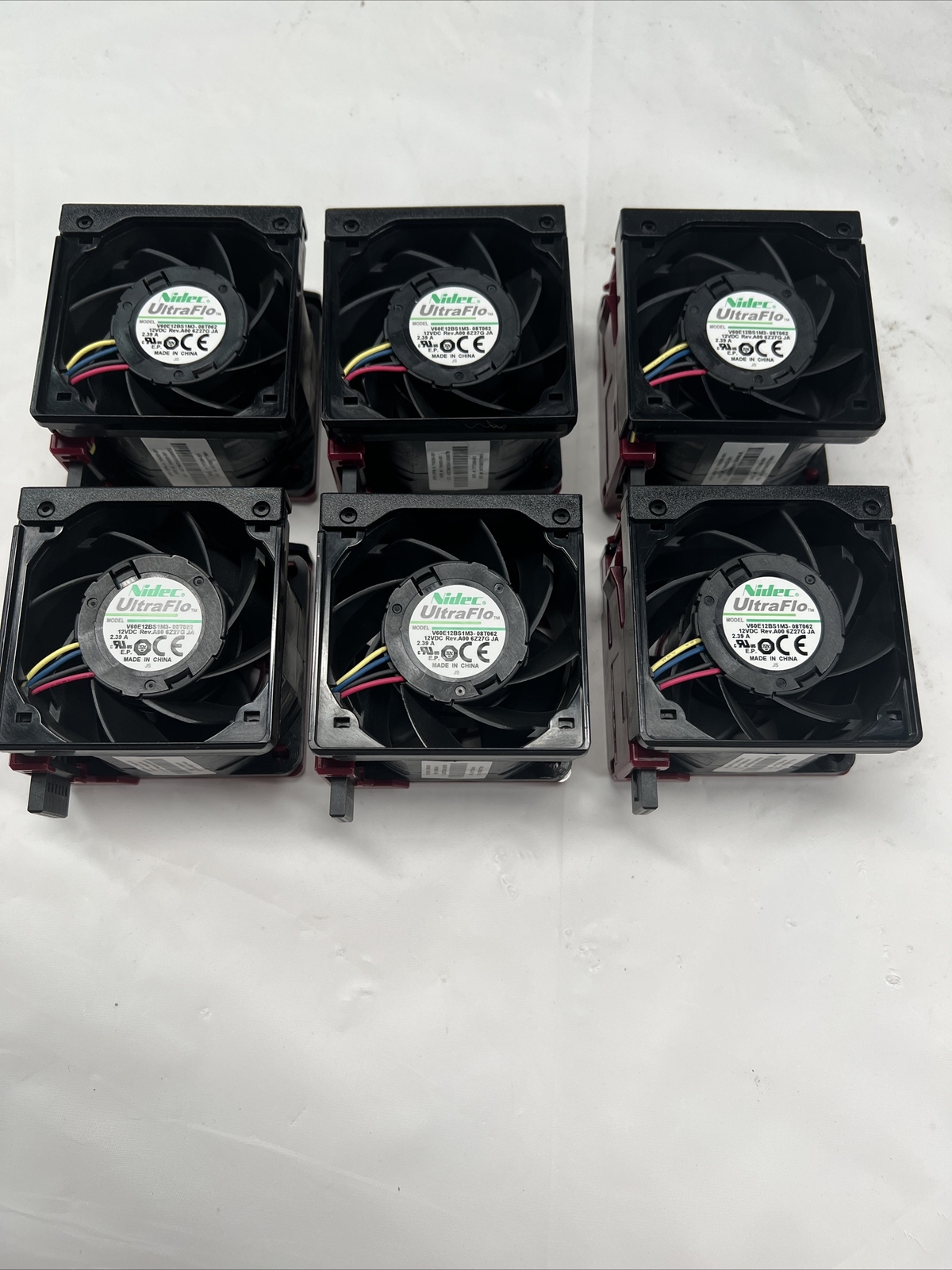 Lot Of 6 - Nidec UltraFlo V60E12BS1M3-08T062 Server Fan