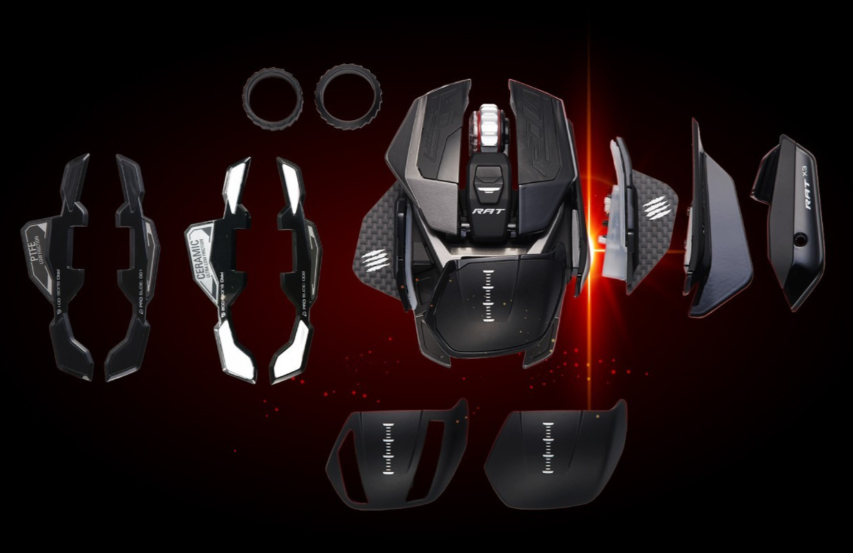 Mad Catz R.A.T. PRO X3 Gaming Mouse Black Wired PC High-End MR05DCINBL001-0J