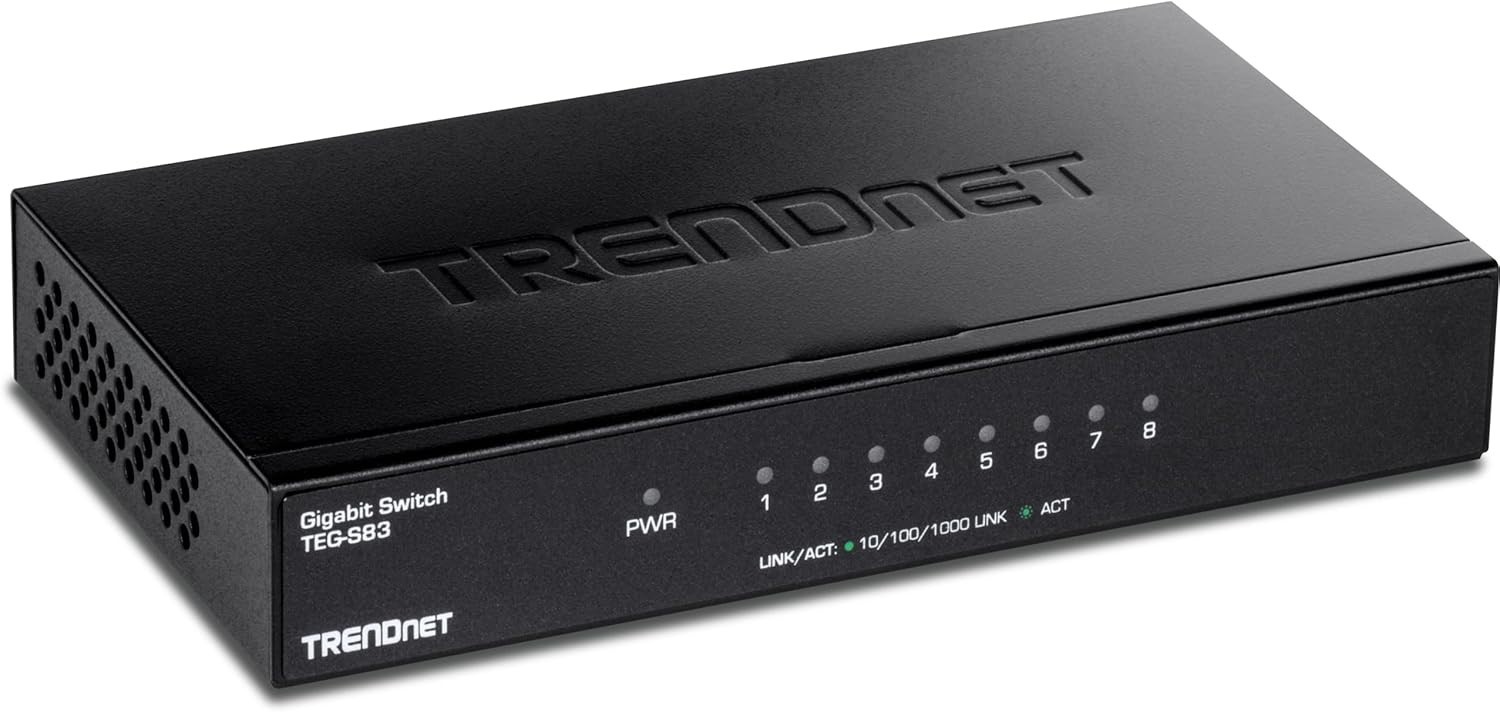 TRENDnet TEG-S83, 8-Port Gigabit Desktop Switch - NEW