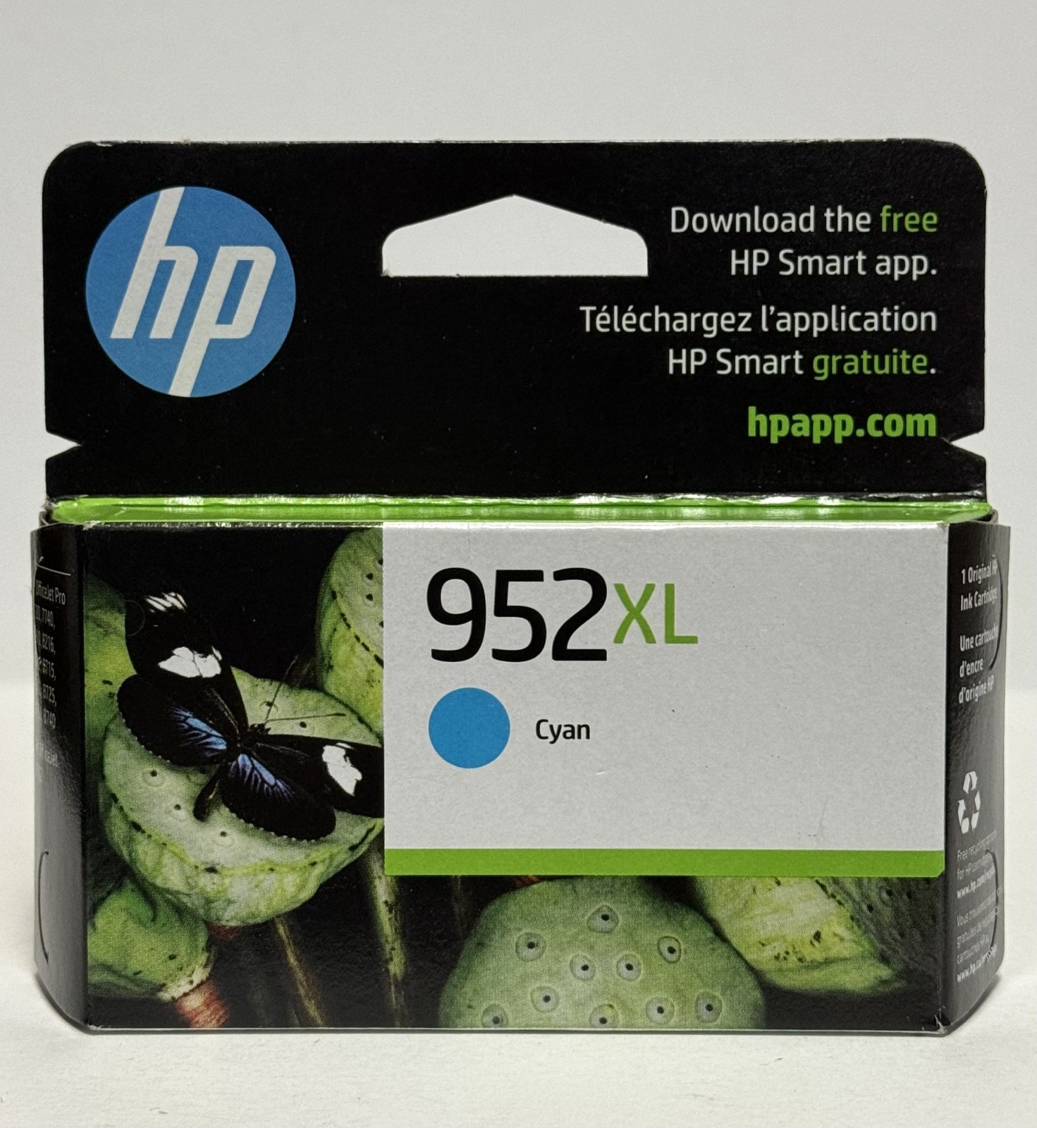 HP 952XL High Yield Ink Cartridge - Cyan EXP 07/2026