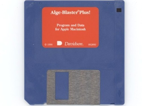 1990 Alge-Blaster Plus  Program and Data for Apple Macintosh - 3.5" Floppy Disk