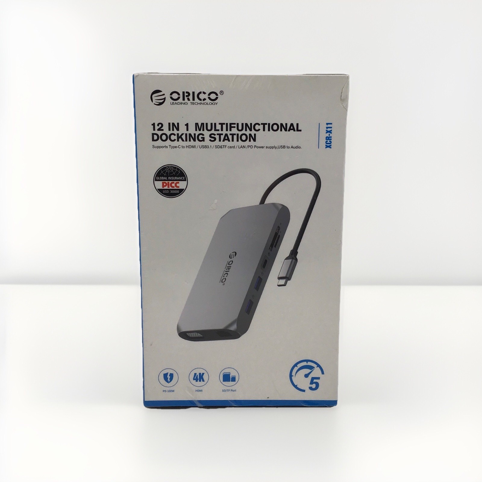 Orico 12 In 1 Multifunctional Docking Station, Type C To HDMI - 100 Watt XRC-X11
