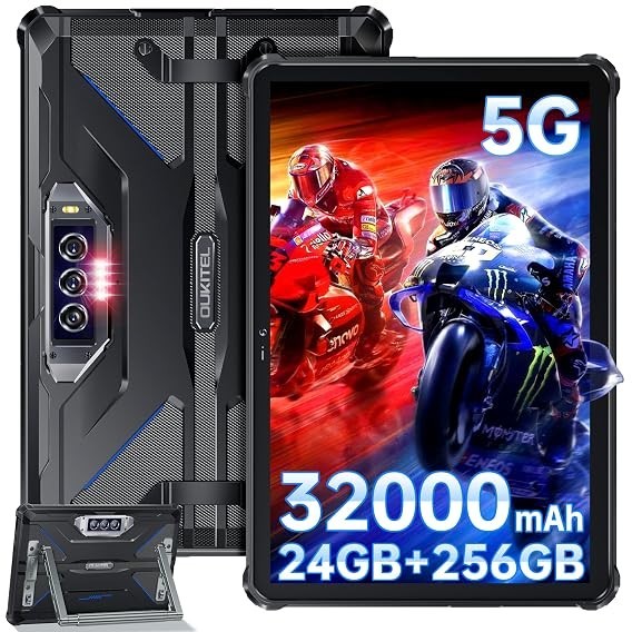 OUKITEL RT7 5G Rugged Tablet 24GB RAM 256GB 10.1 in Slightly Used