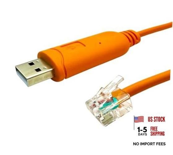 FTDI USB Serial Console Cable for APC PDU ATS | USB A to RJ11/12 6ft (1.8M) |