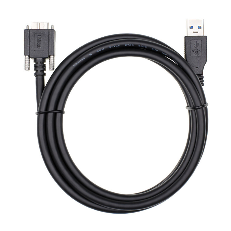Cablecy  USB 3.0 A Type Cable Male for Camera Male with Mount Panel Screws