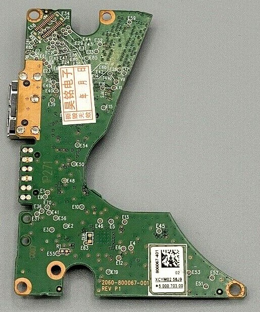 Western Digital UNLOCKED/LOCKLESS PCB 2060-800067-001 REV P1 USB 3.0 2.5"  E-36
