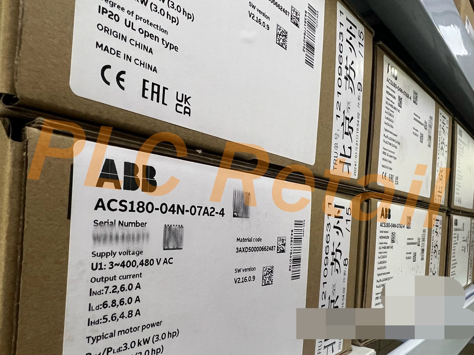 1PCS NEW ABB frequency converter ACS180-04N-07A2-4 FedEx DHL Fast Delivery