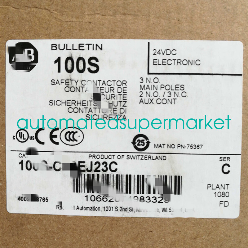 1Pcs New 100S-C16EJ23C Contactor Shipping by DHL/FedEX
