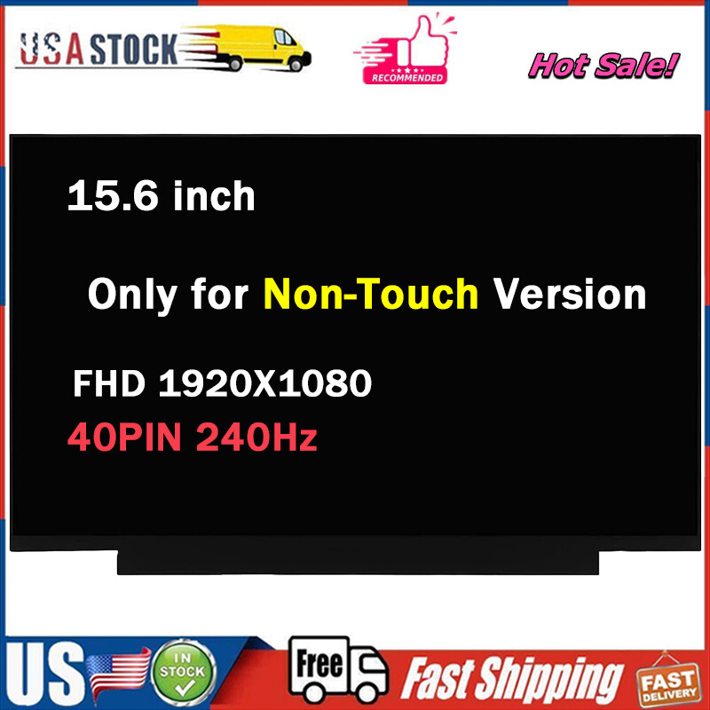 15.6" 240HZ FHD IGZO LAPTOP LCD Screen for MSI GE65 Raider 9SF GS65 Stealth 9SG